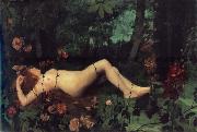 William Stott of Oldham The Nymph USA oil painting artist